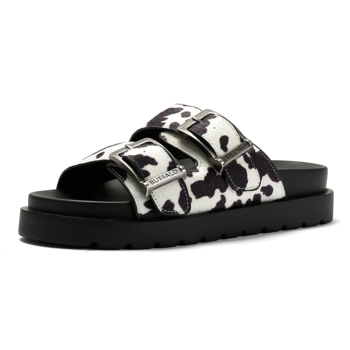 Buffalo Raya Ari Sandales Noires Pour Femmes