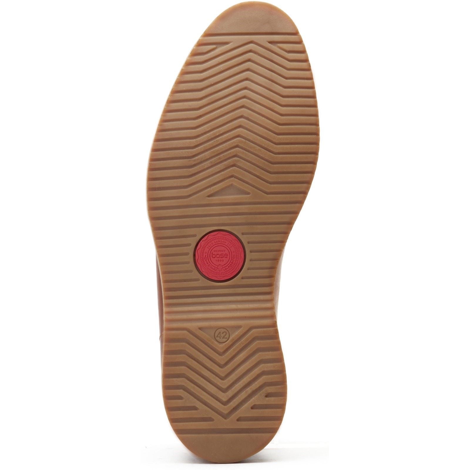 Base London Brody Bottes En Cuir Pour Hommes En Brun Brûlé