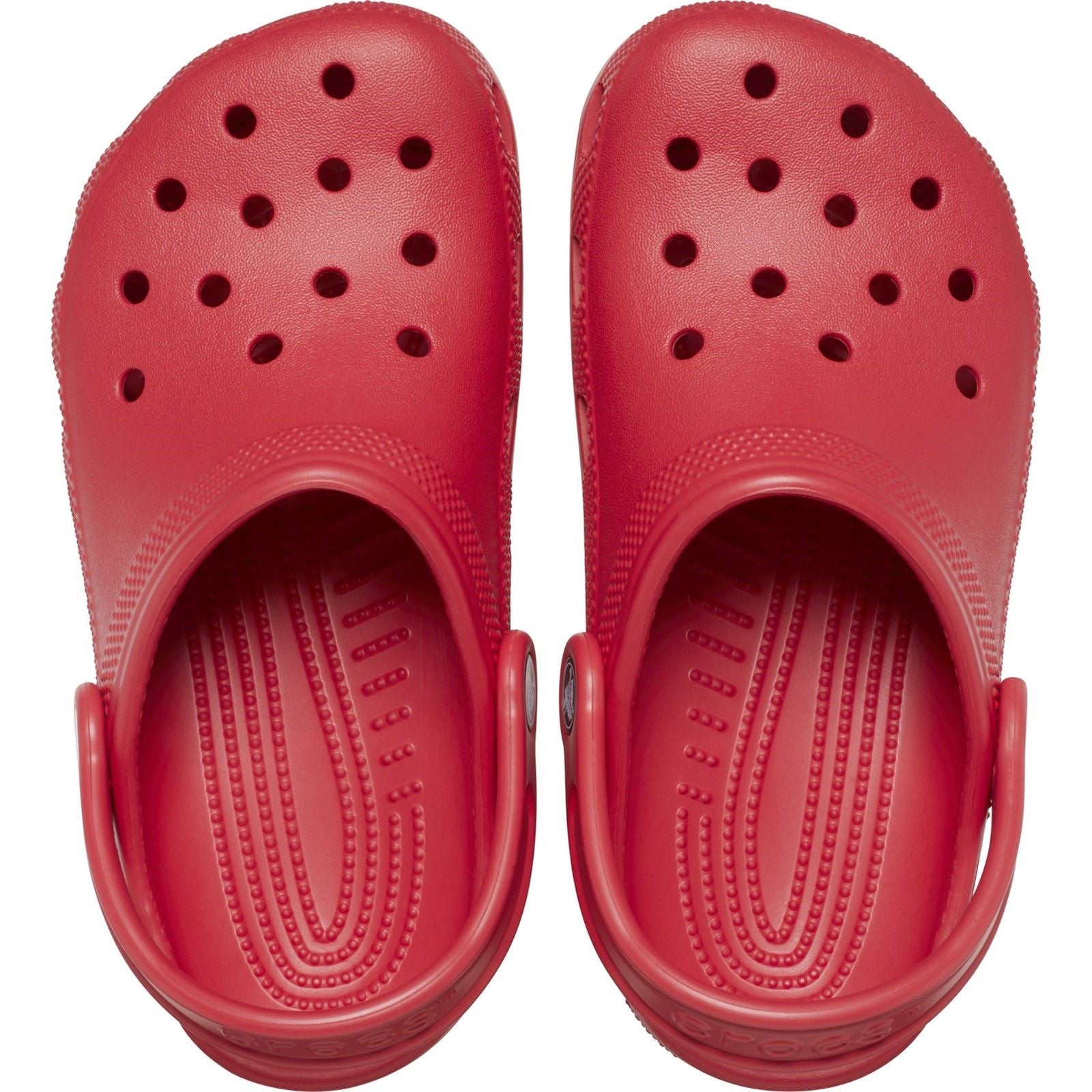 Crocs Kids' Classic Mocassins Rouges En Thermoplastique.