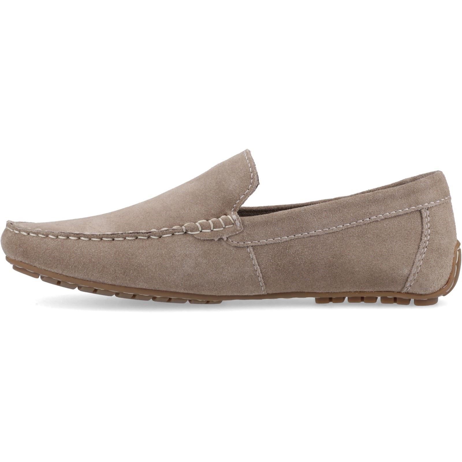 Hush Puppies Ralph Suede Mocassins En Cuir Pour Hommes Taupe