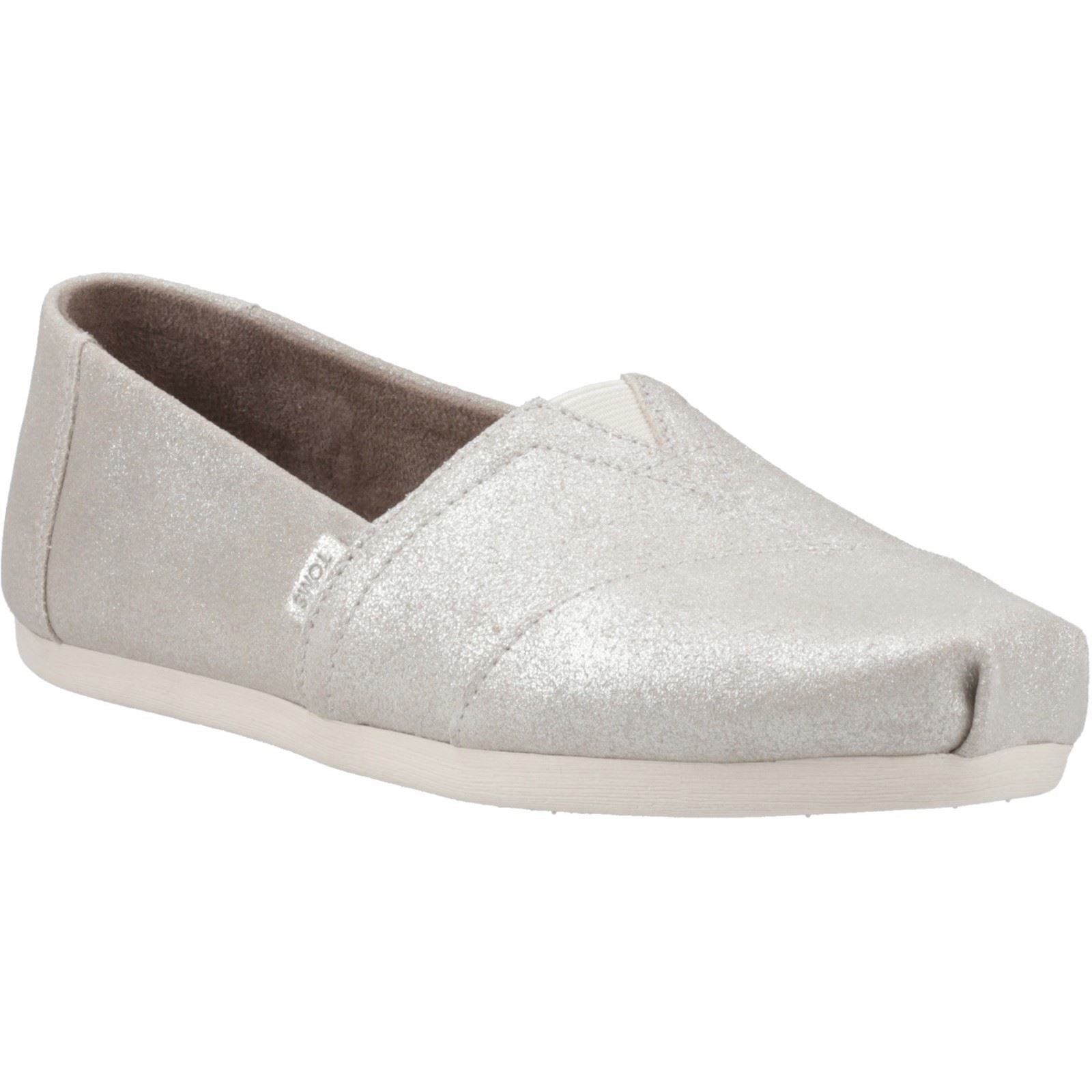 TOMS Alpargata with Cloudbound Espadrilles En Cuir Pour Femmes Argentées
