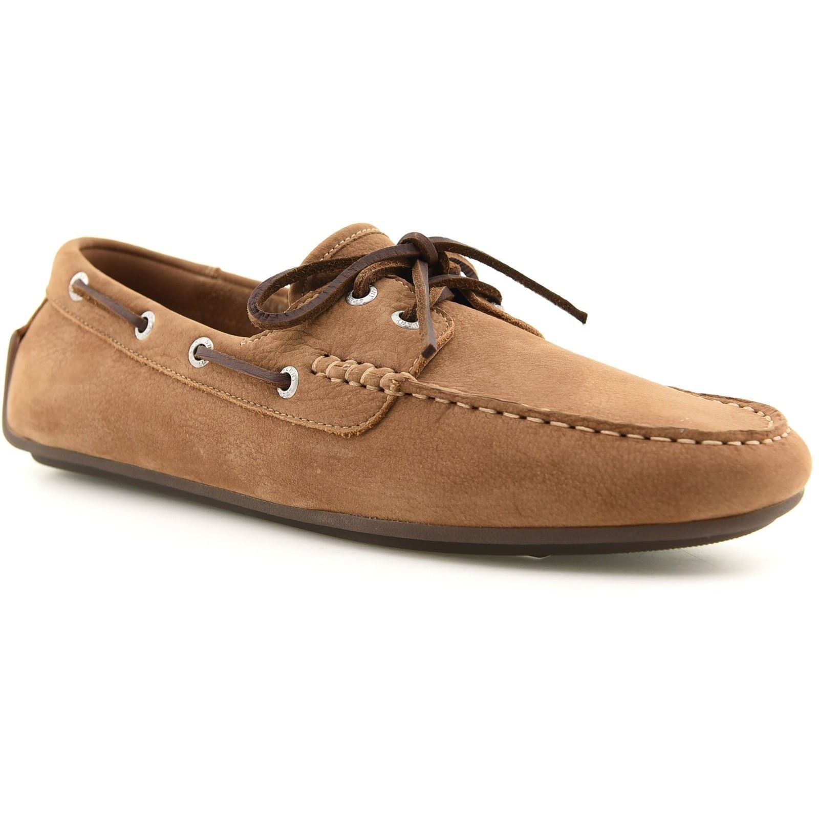 Sperry Orland 2-Eye Driver Chaussures De Bateau En Cuir Pour Hommes Couleur Tan
