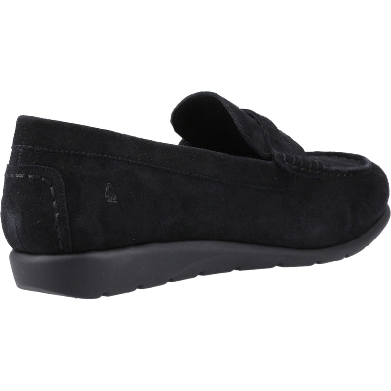 Hush Puppies Shelby Femmes Suédoises Mocassins Noirs