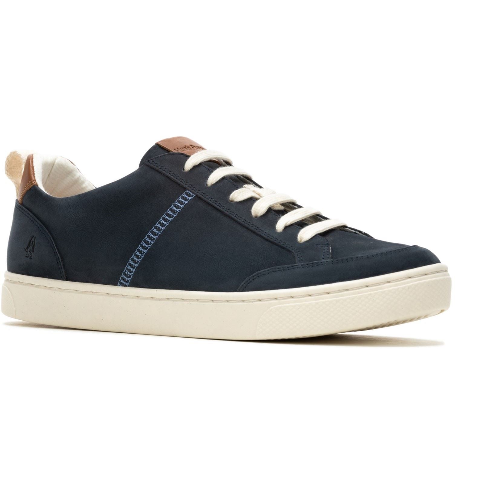 Hush Puppies The Good Low Top Baskets En Cuir Pour Homme, Bleu Marine.