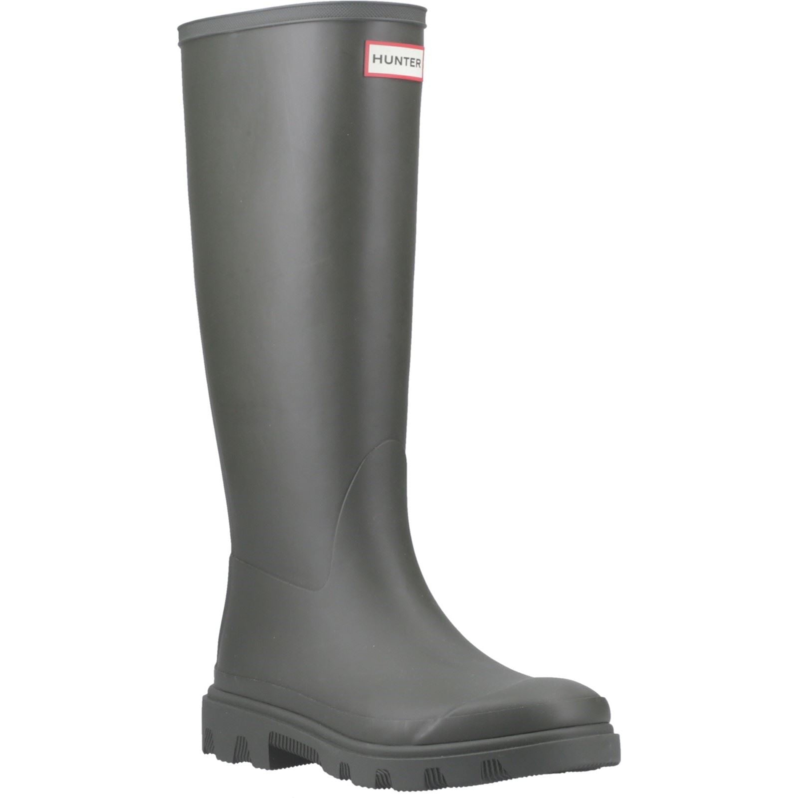Hunter Downpour Tall Boot Bottes De Pluie Pour Homme En Caoutchouc Vert Olive Foncé