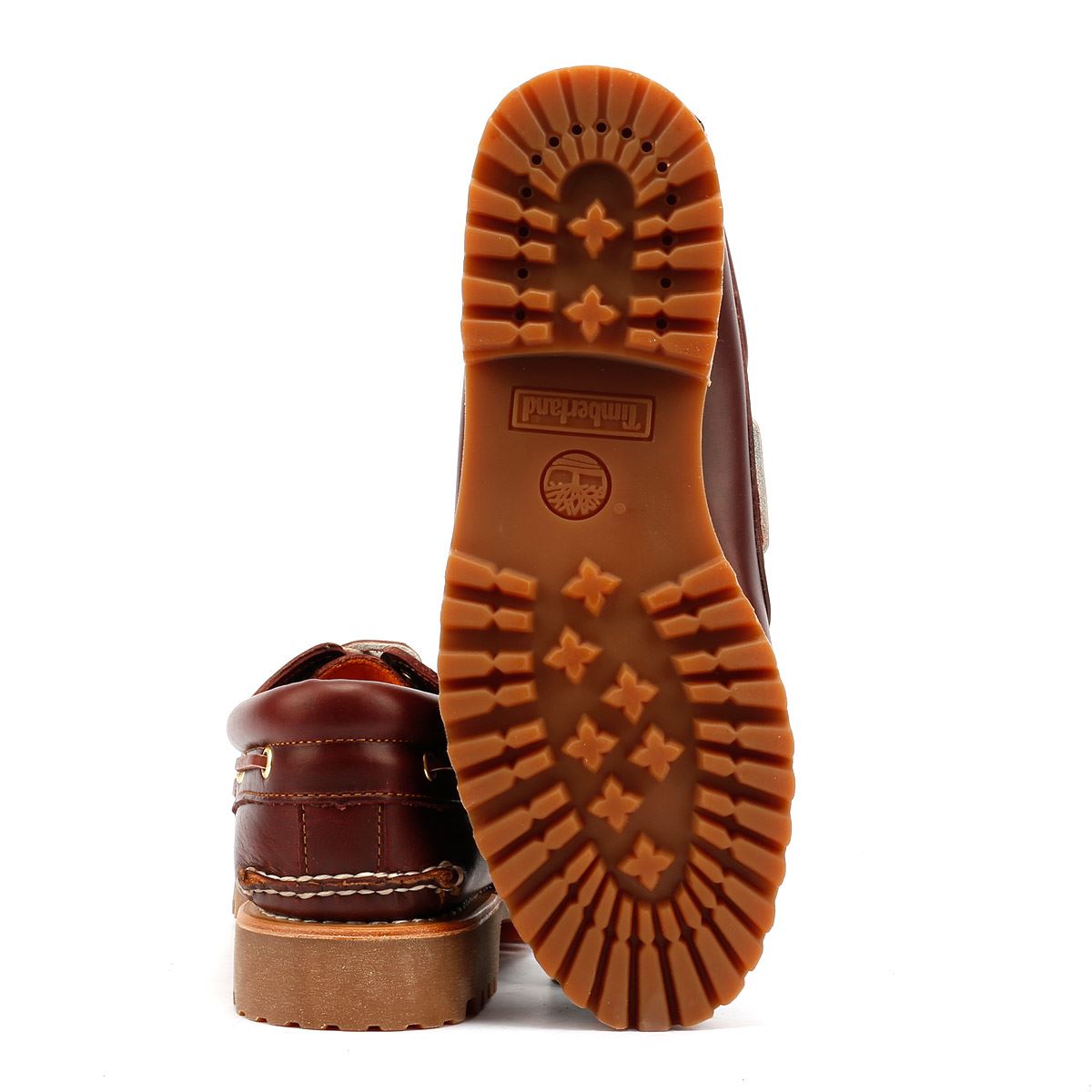 Timberland Authentic 3 Eye Classic Lug Chaussures Rouges À Lacets Pour Hommes En Cuir
