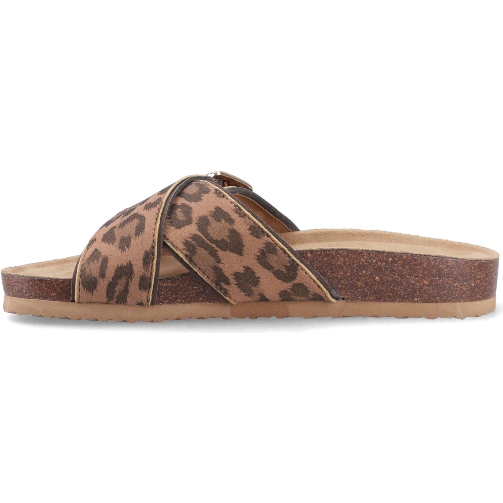 Rocket Dog Annie Tigg Leopard Sandales Tan En Textile Pour Femmes