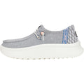 HEYDUDE Wendy Peak Chambray Woven Loafers Gris En Polyester Pour Femmes