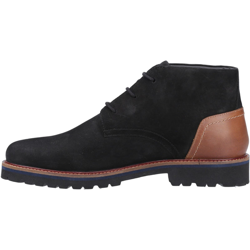 Hush Puppies Moore Bottines Pour Homme En Nubuck Noir