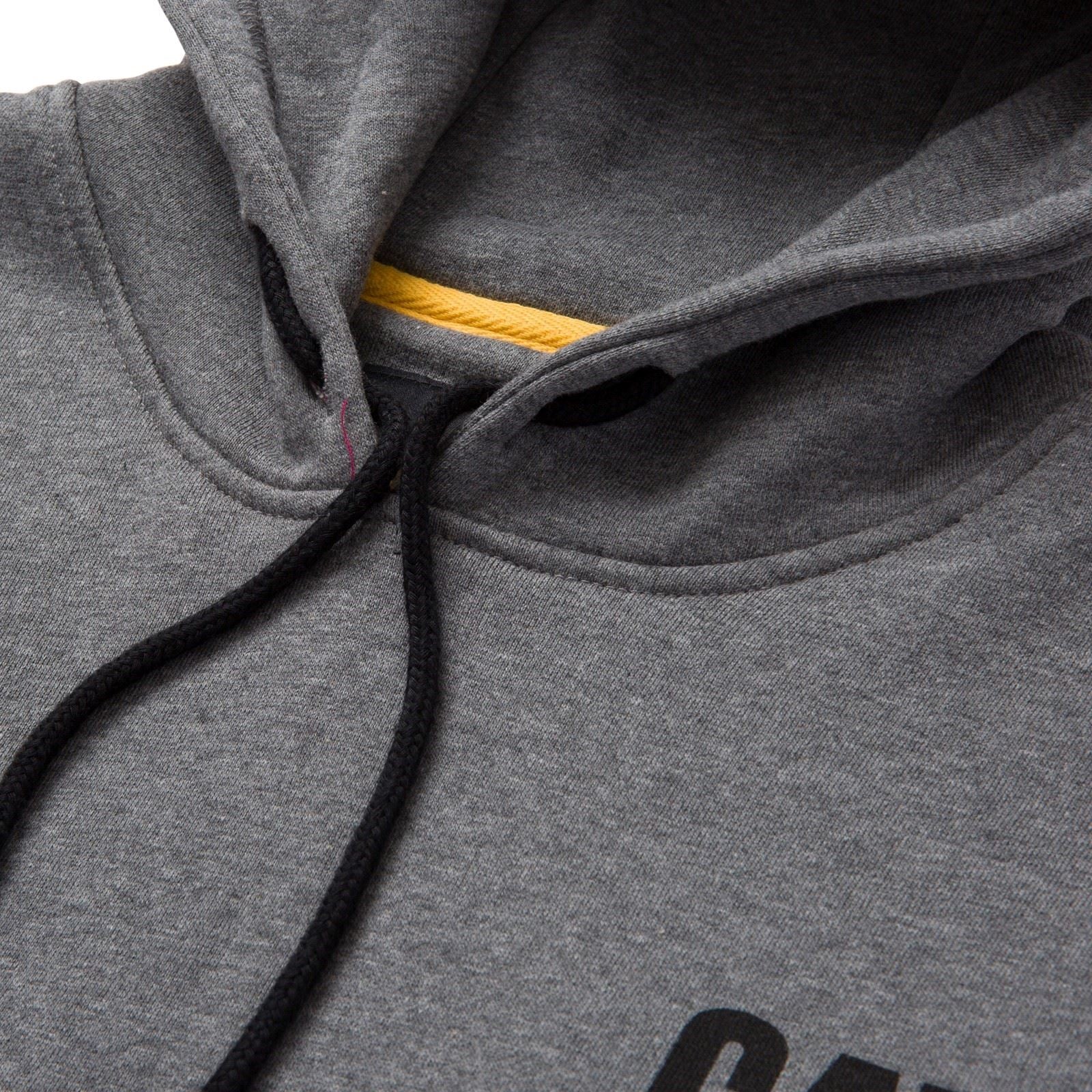 Caterpillar Trademark Banner Sweat À Capuche Gris En Coton Pour Homme