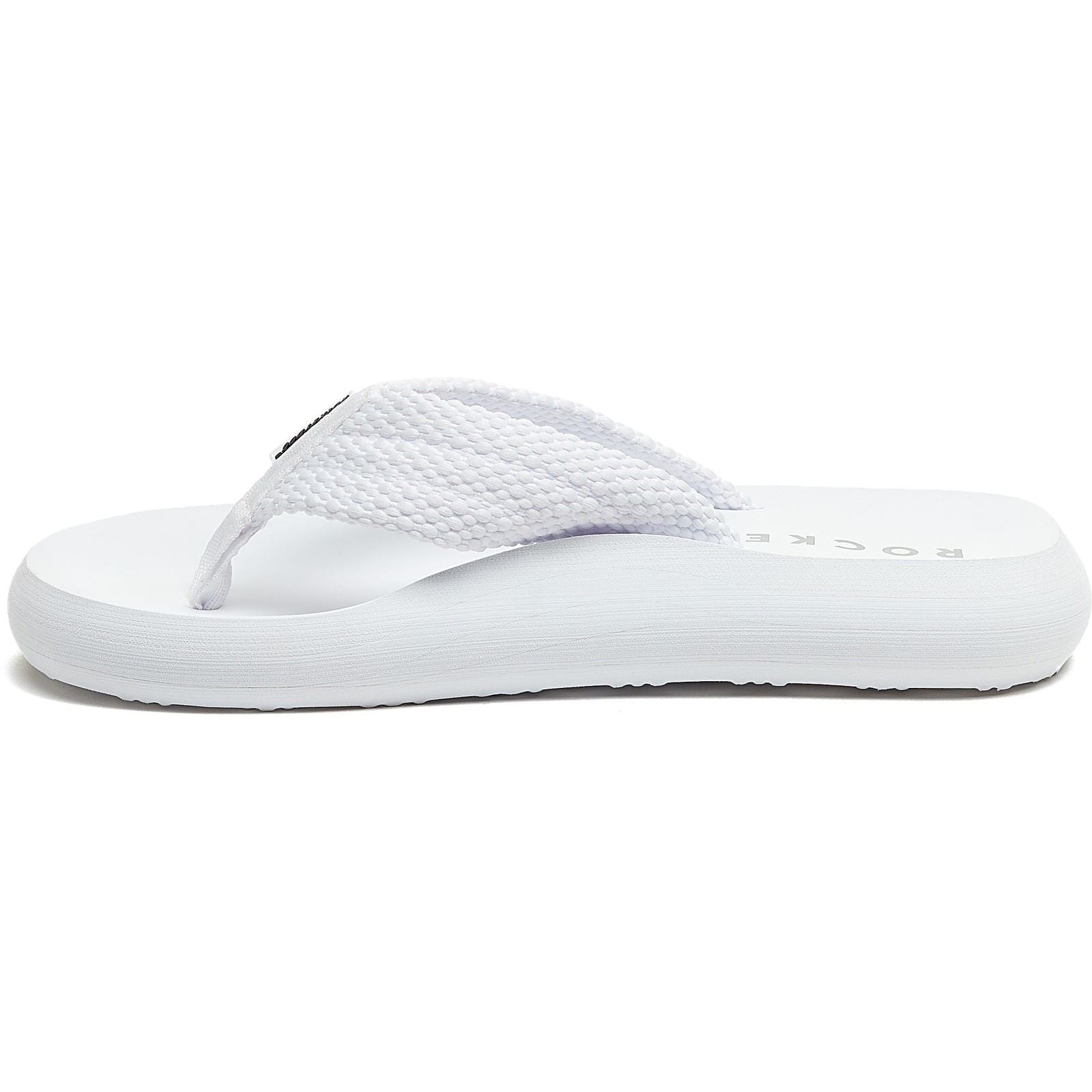 Rocket Dog Sunset Webbing Sandales Blanches Pour Femmes En Coton