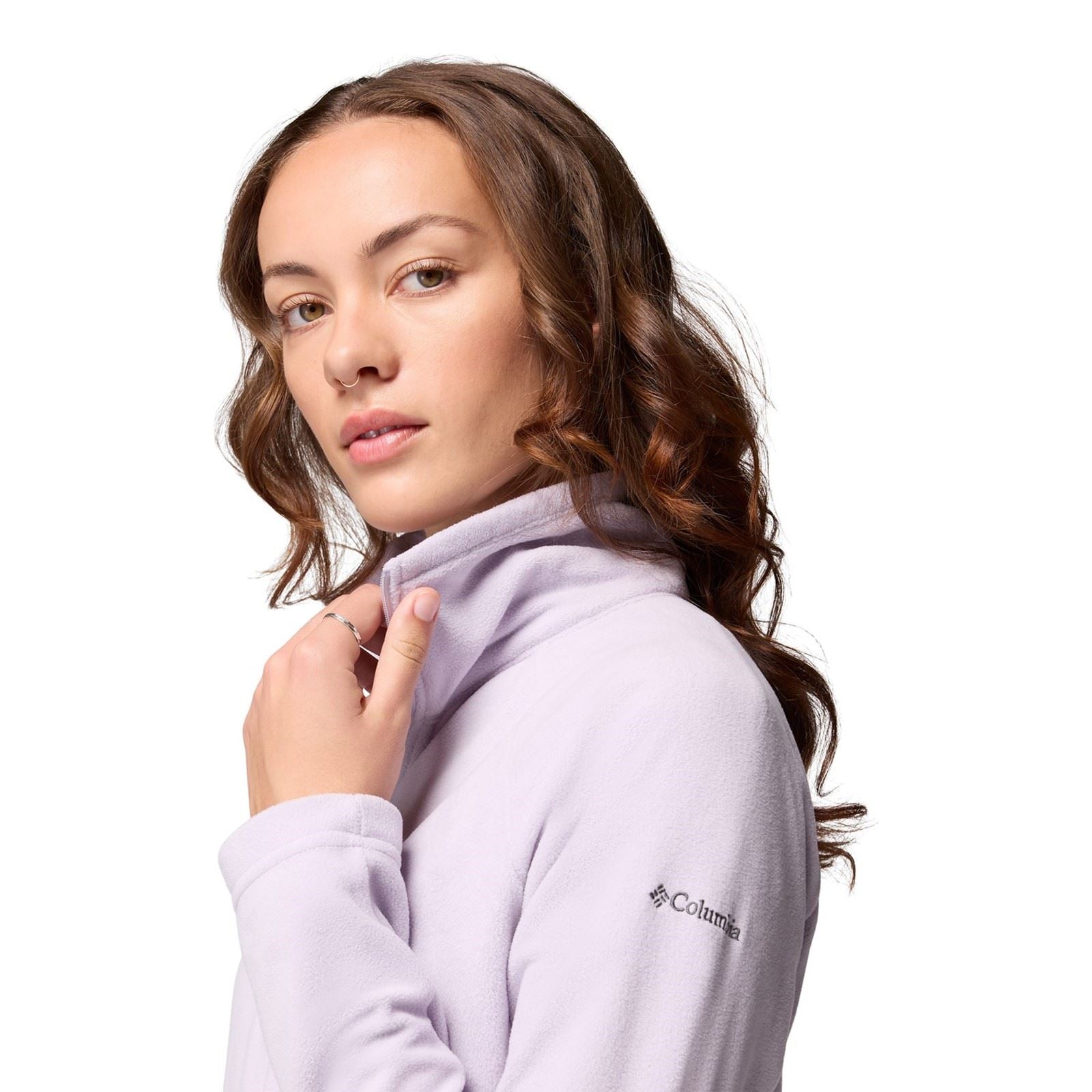 Columbia Glacial IV 1/2 Zip Vestes Polaires Pour Femmes En Violet