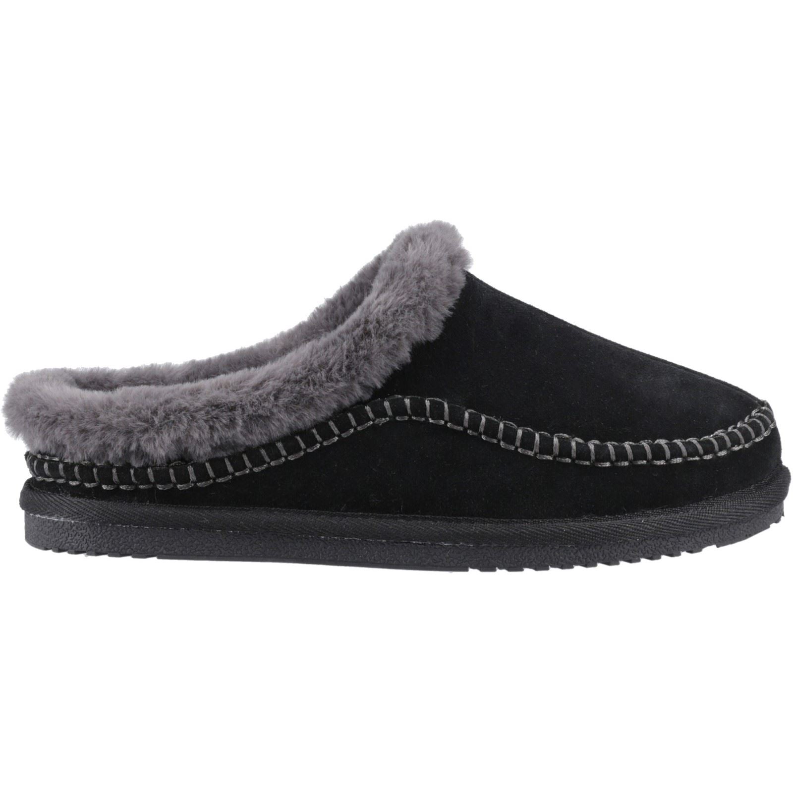 Hush Puppies Anika Chaussons Noirs Pour Femmes En Suède