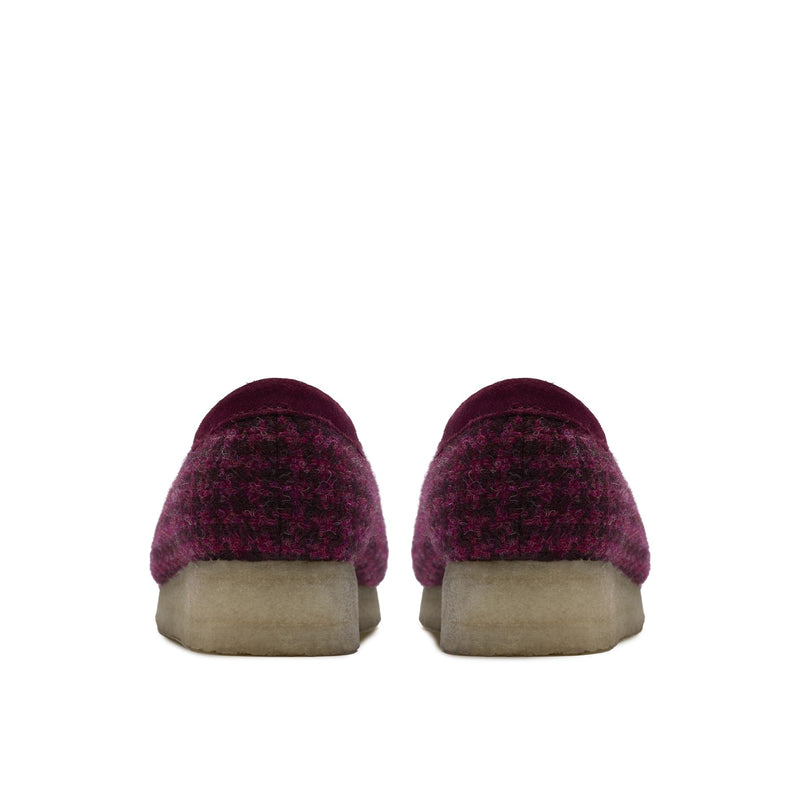 Clarks Originals Wallabee Chaussures Violettes Pour Femmes En Textile