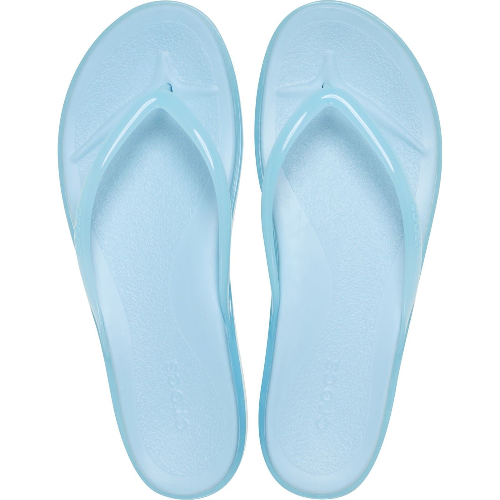 Crocs Miami Round Toe Tongs Bleu Ciel Pour Femmes Eva