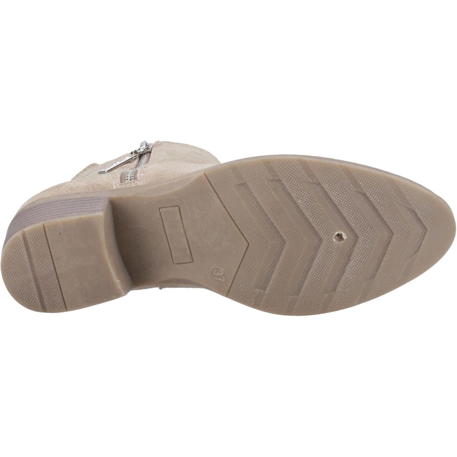 Hush Puppies Ingrid Bottines À Talons Pour Femmes En Daim Taupe Suédois