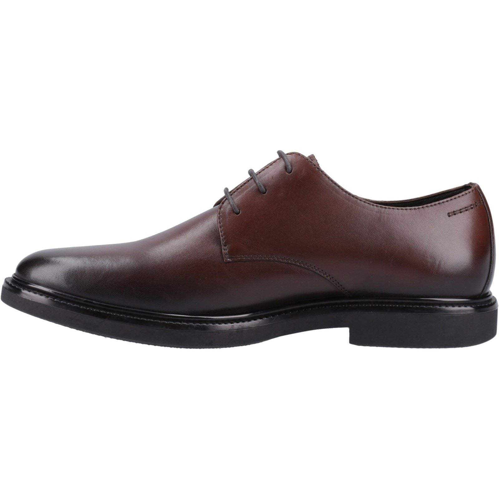 Hush Puppies Kye Chaussures En Cuir Pour Homme À Lacets De Couleur Chocolat