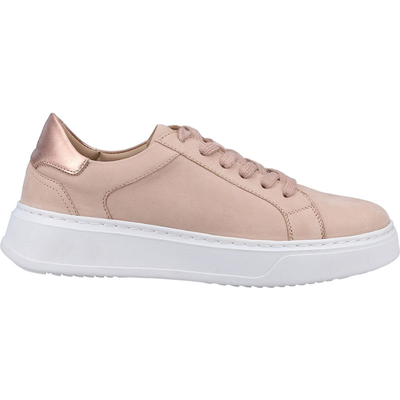 Hush Puppies Camille Baskets En Cuir Rose Pour Femme