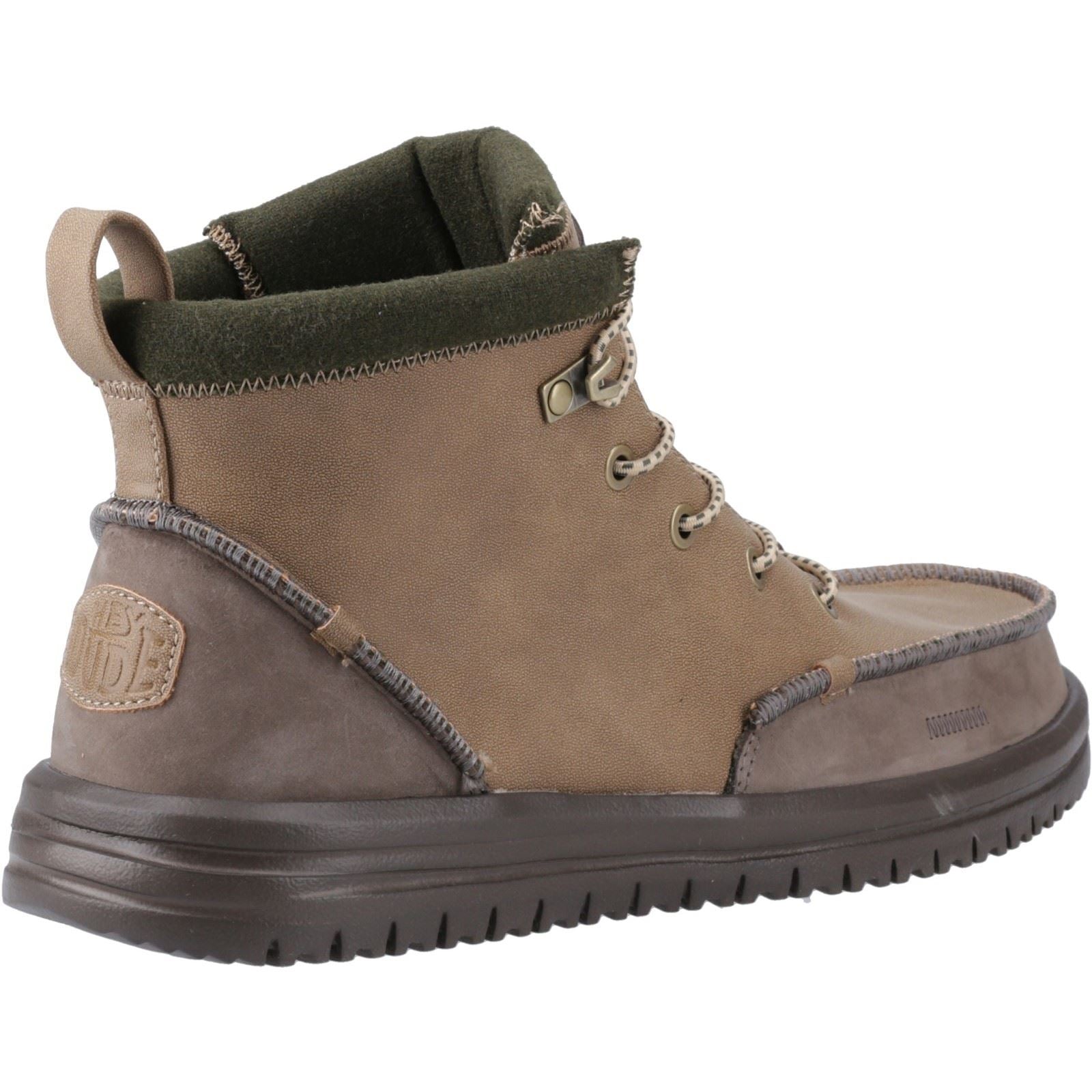 HEYDUDE Bradley Tumbled Classic Bottes De Cheville Pour Hommes En Polyuréthane