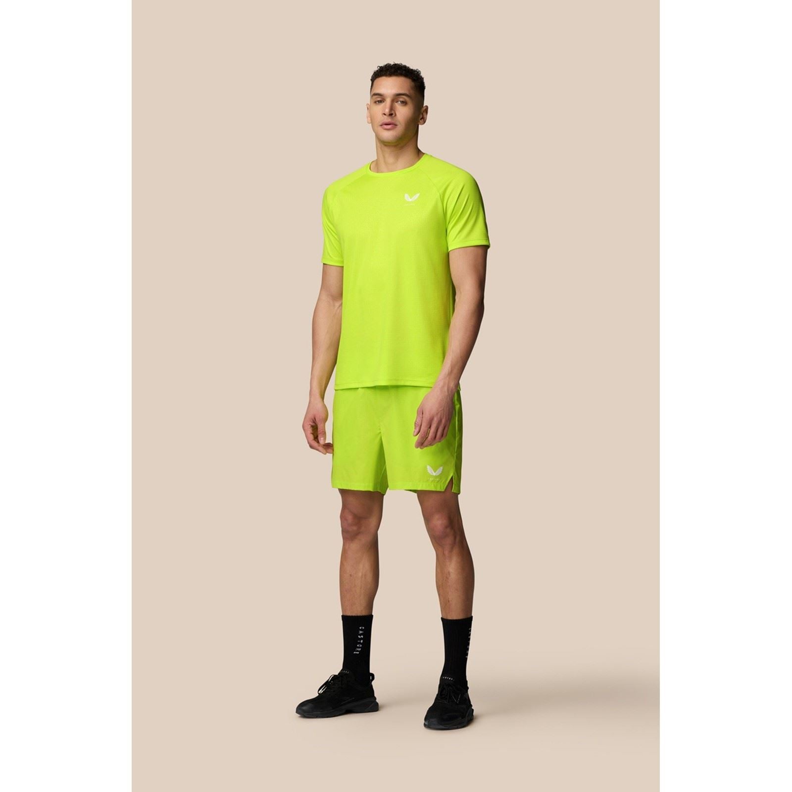 Castore Adapt T-Shirt De Sport Actifs Pour Hommes En Polyester Vert