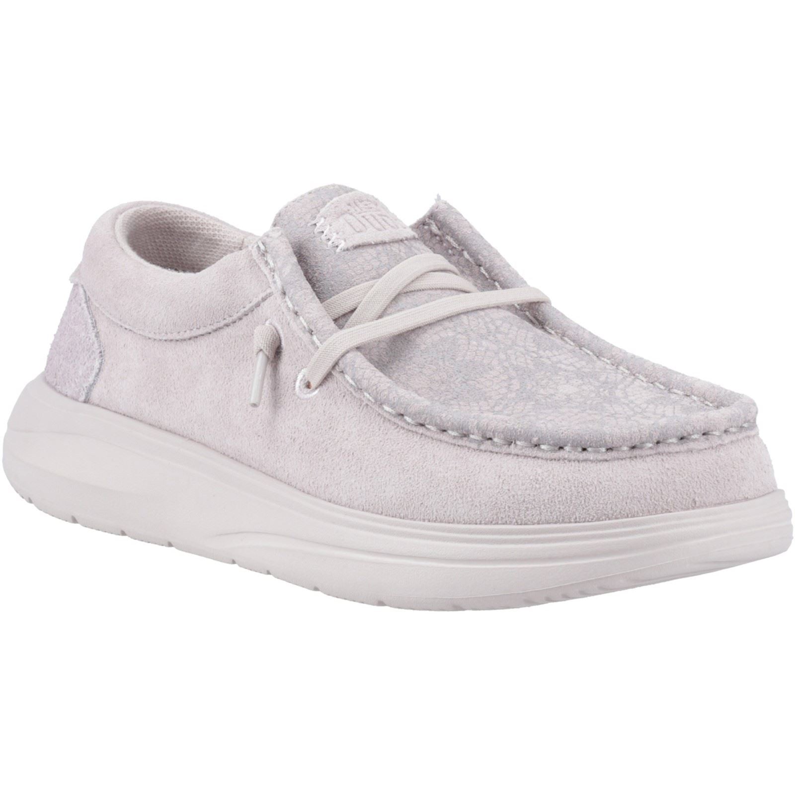 HEYDUDE Wendy COMF Chaussures Mocassins Lilas Pour Femmes En Suède