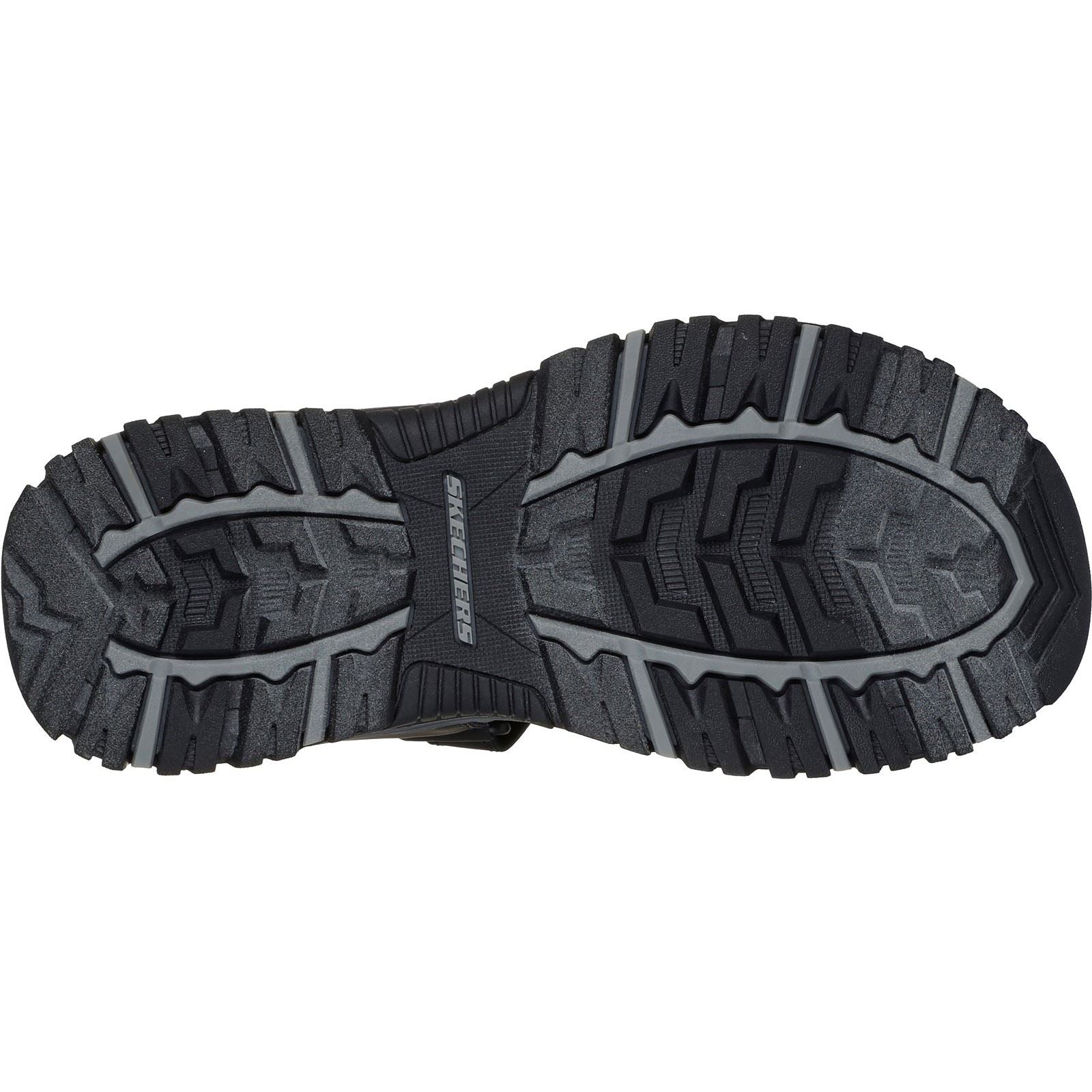Skechers Prewitt Rigdon Sandales Noires Synthétiques Pour Homme