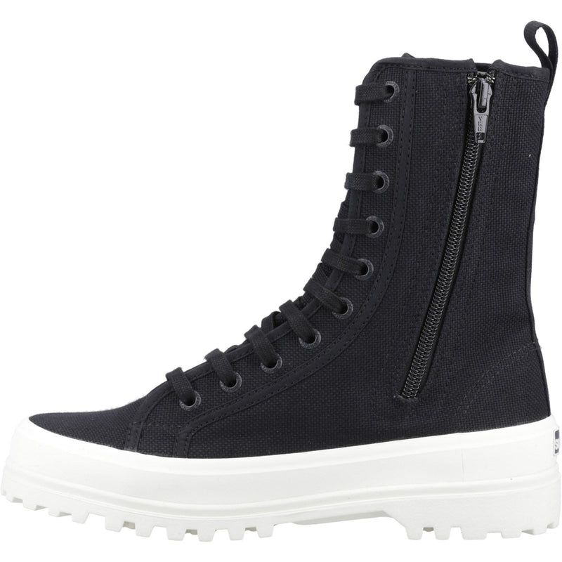 Superga 2641 Alpina High Bottes Noires Pour Femmes