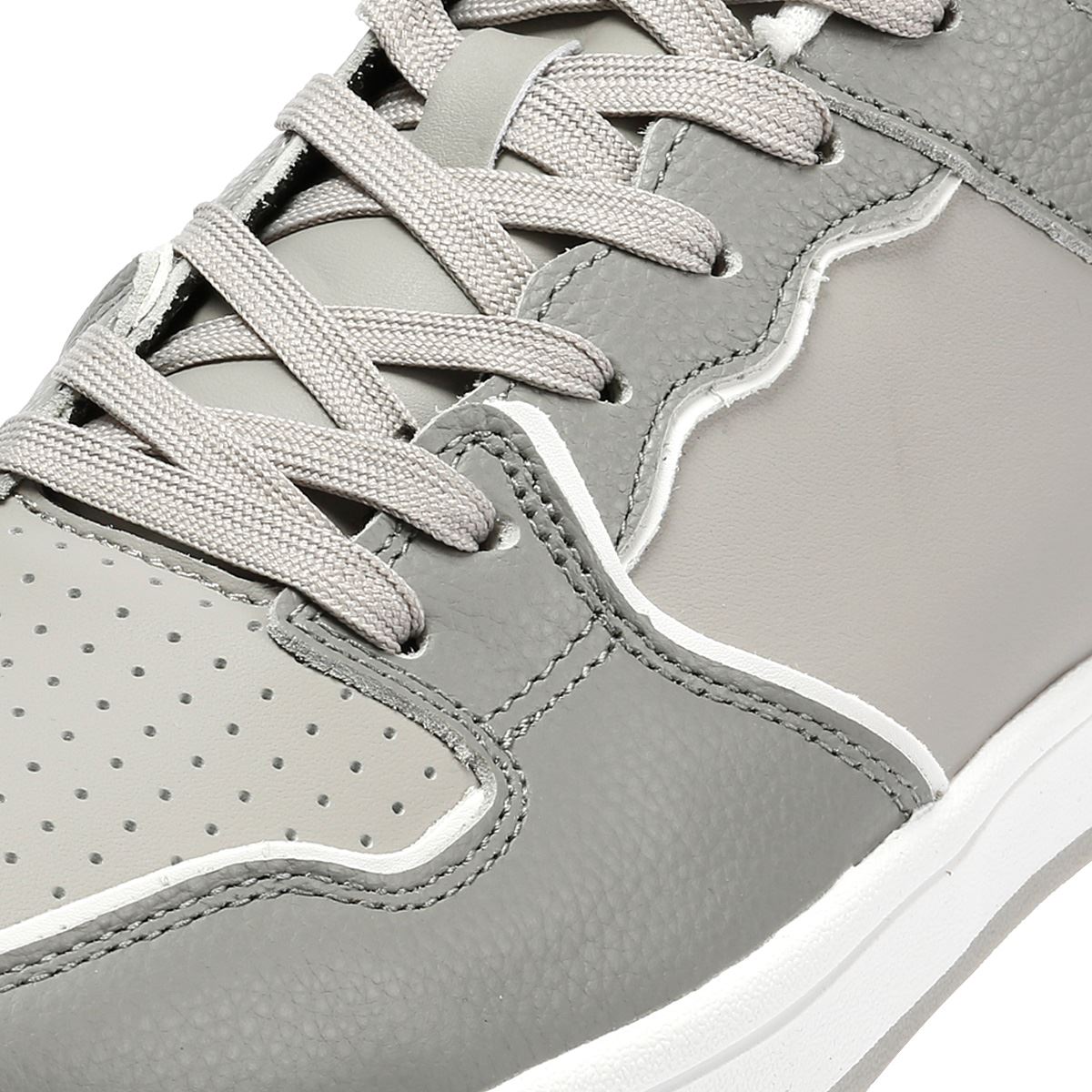 Ben Sherman Club Baskets En Cuir Pour Hommes Grises