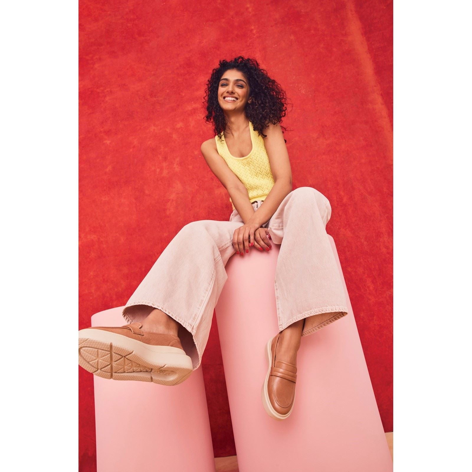 Hush Puppies Joy Penny Mocassins En Cuir Pour Femme Couleur Marron Clair