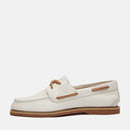 Timberland Classic 2 Eye Chaussures Blanches En Cuir Pour Femmes