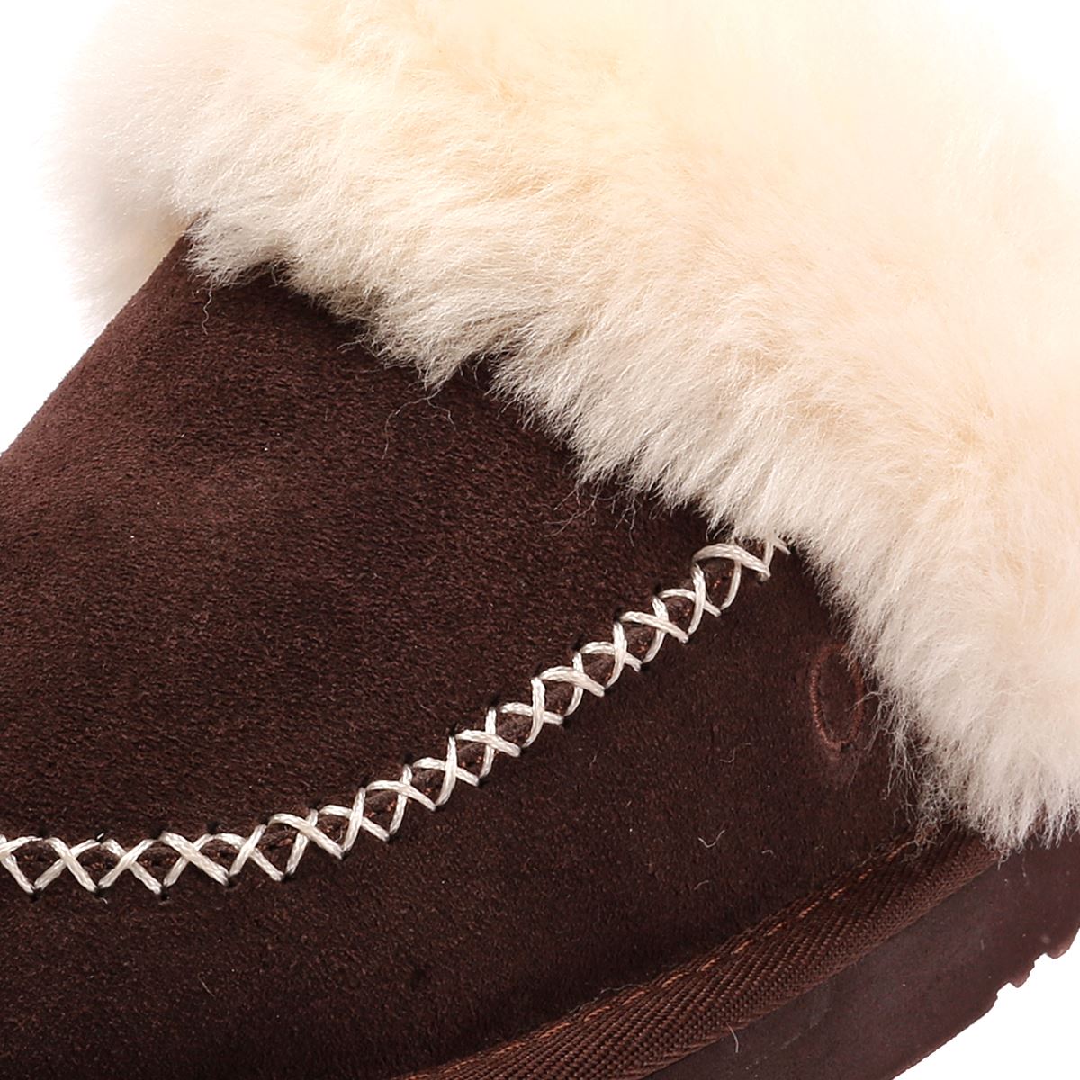 Osprey London The Celeste Chaussons En Suède Pour Femmes Marron