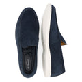 Ben Sherman Amarillo Chaussures Basses Bleues Pour Hommes En Suède