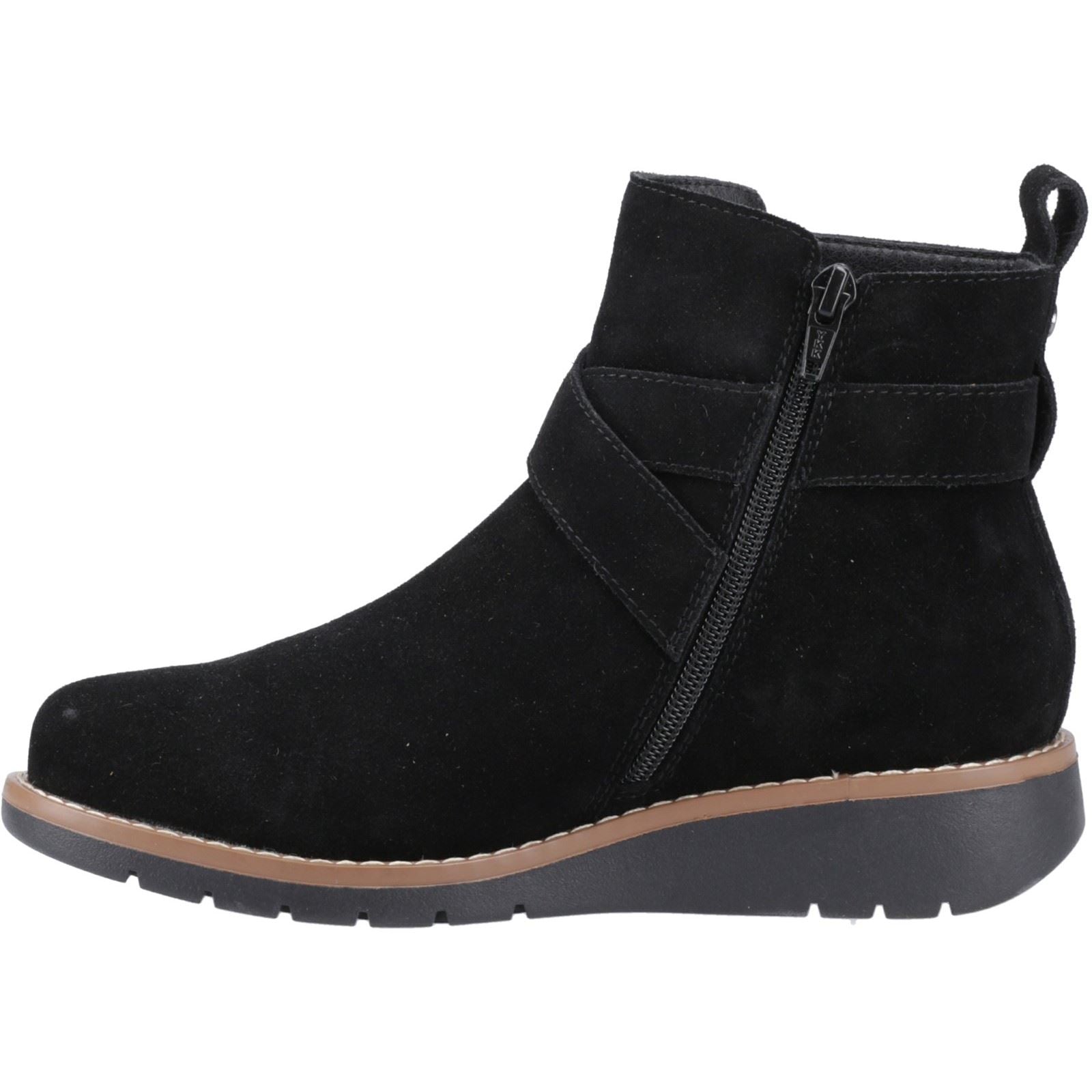 Hush Puppies Lyra Bottines D'hiver Pour Femmes En Suède Noir