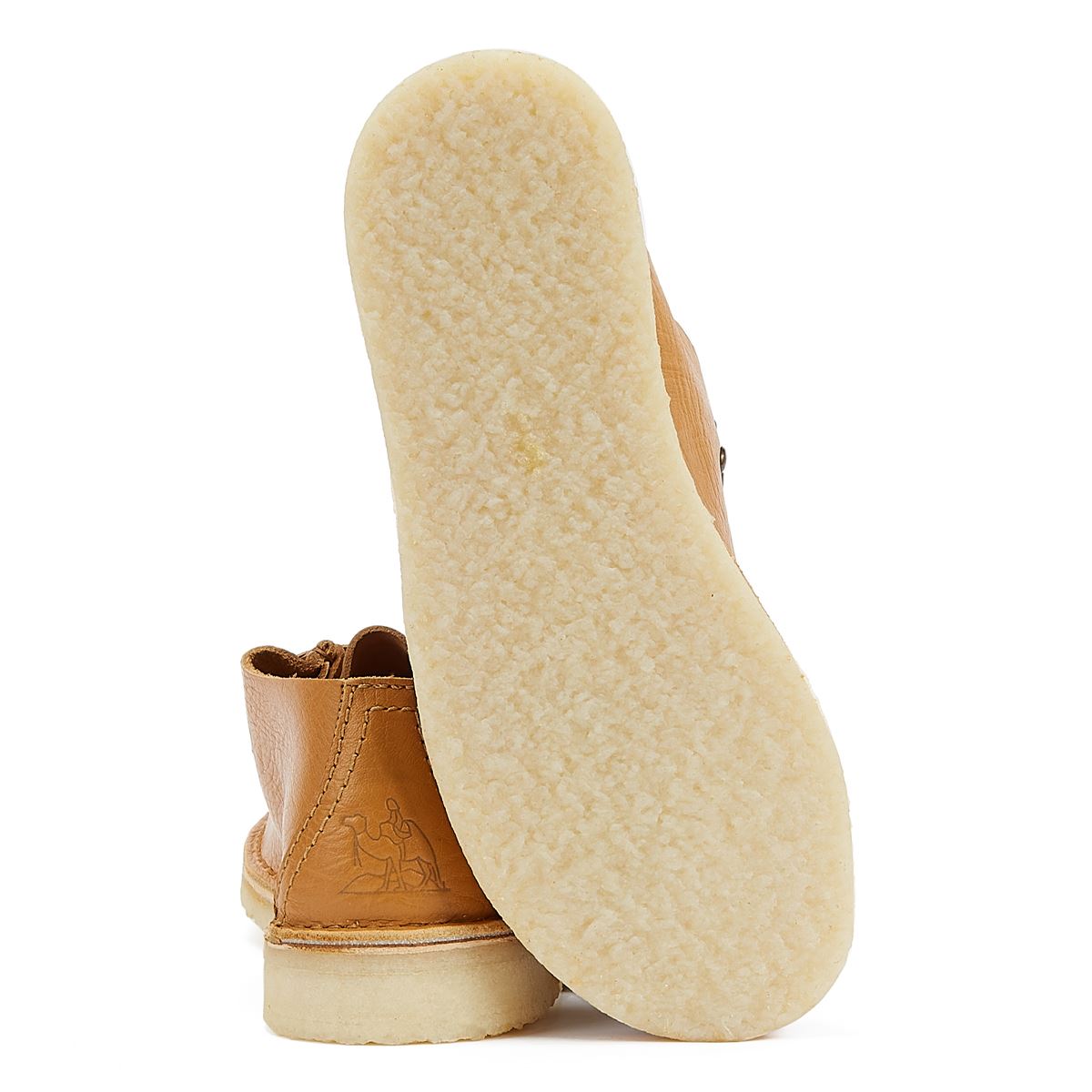 Clarks Originals Bottes Légères Pour Hommes De Couleur Tan Clair Desert Nomad Leather Curry