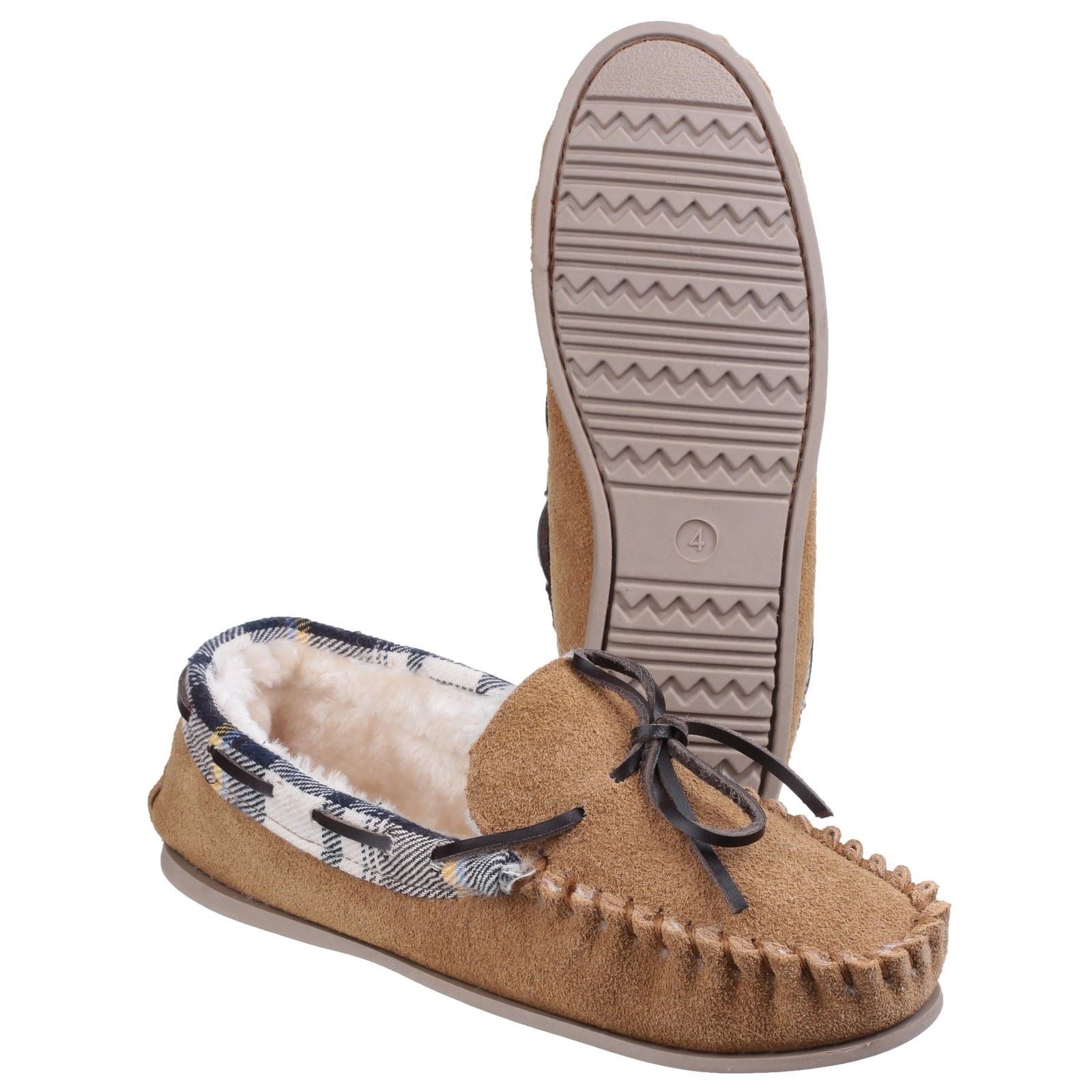 Cotswold Kilkenny Chaussons En Daim Pour Femmes Couleur Beige