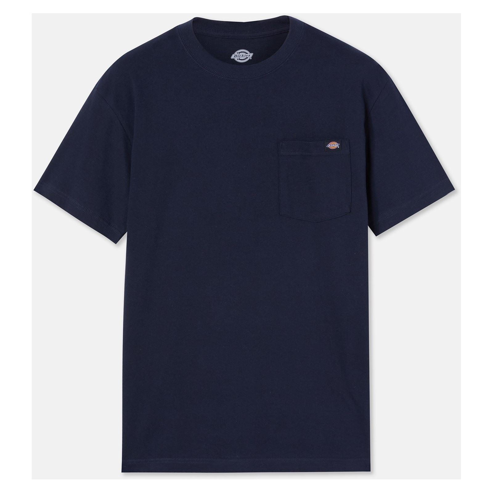 Dickies Short Sleeve T-Shirts Bleus En Coton Pour Hommes