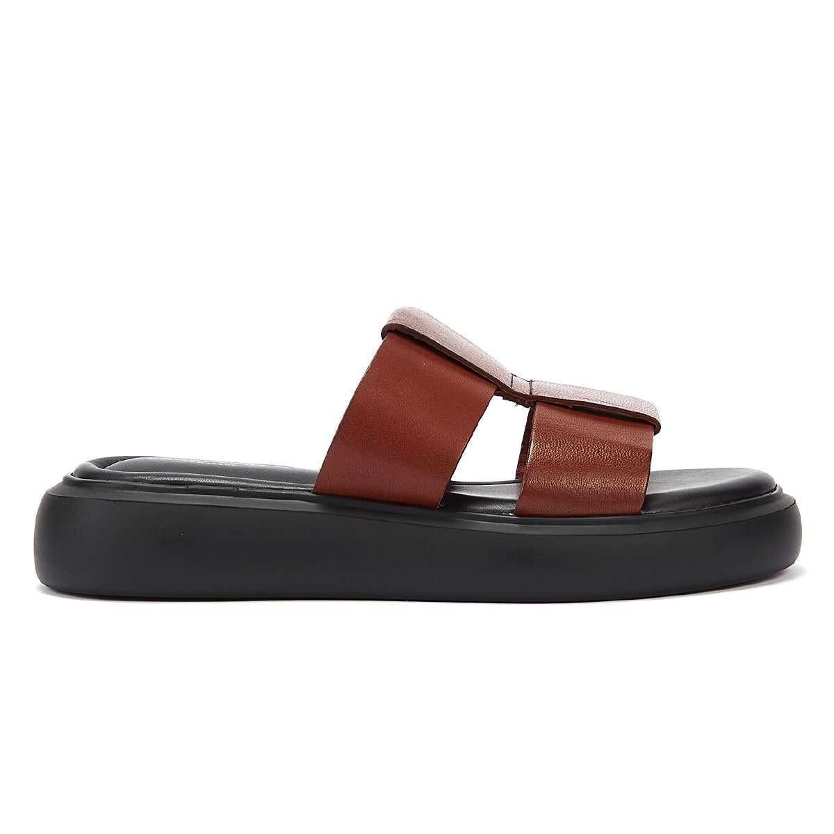 Vagabond Blenda Fish Mule en cuir Cognac Sandales pour femmes marron