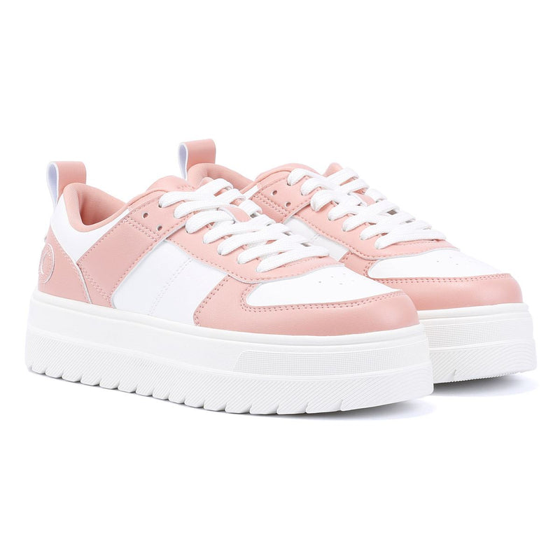 Hugo Lyssa Tennis Baskets Blanches En Cuir Pour Femmes