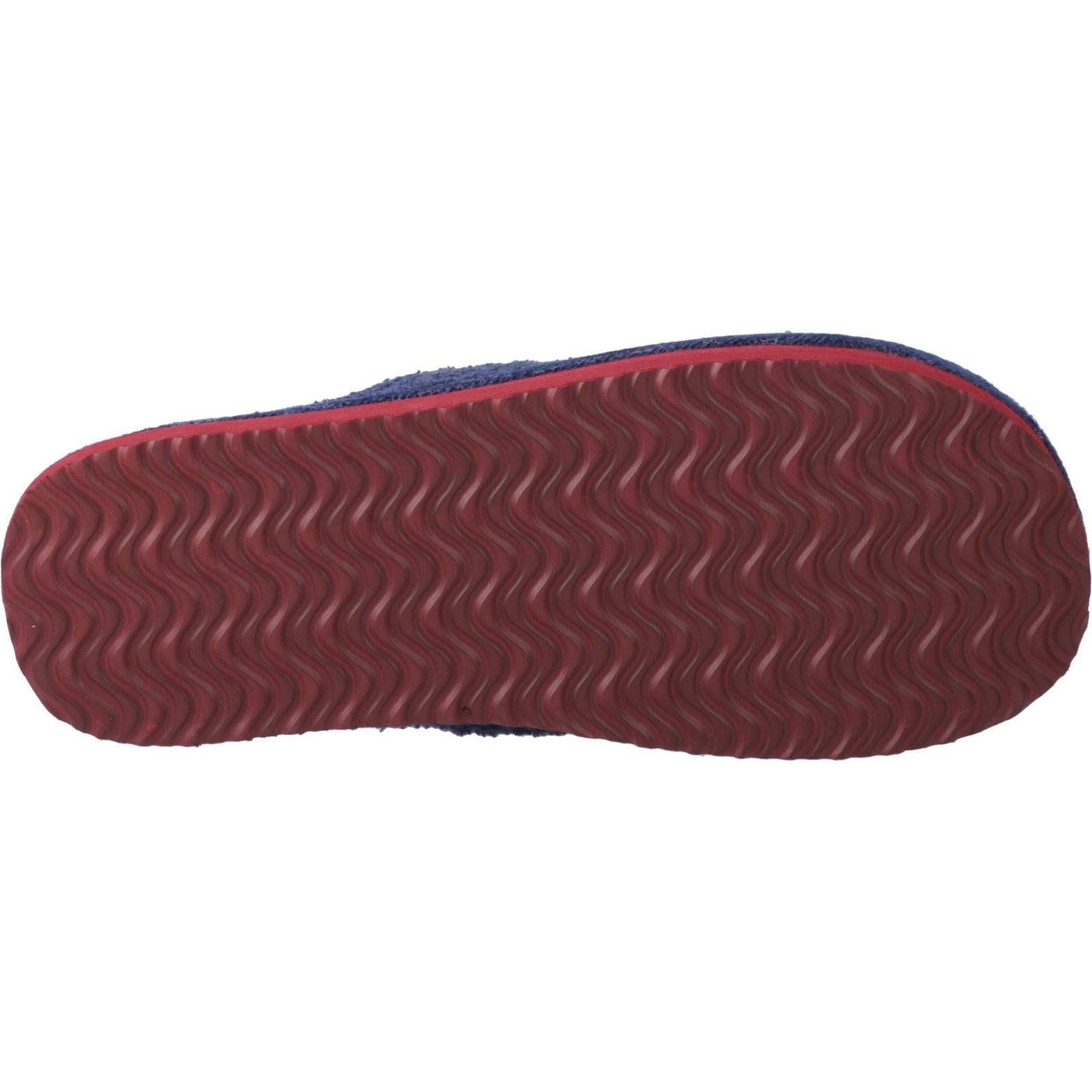 Jack & Jones Harry Fluff Pantoufles En Velours Côtelé Pour Hommes En Polyester Bleu Marine