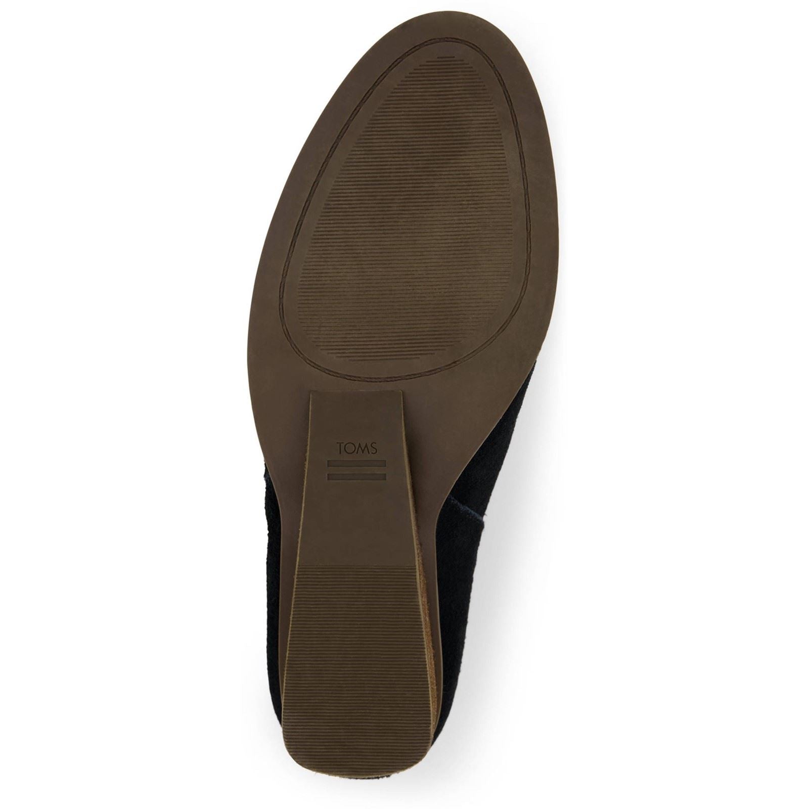 TOMS Goldie Bottines À Talons Noirs Pour Femmes En Textile