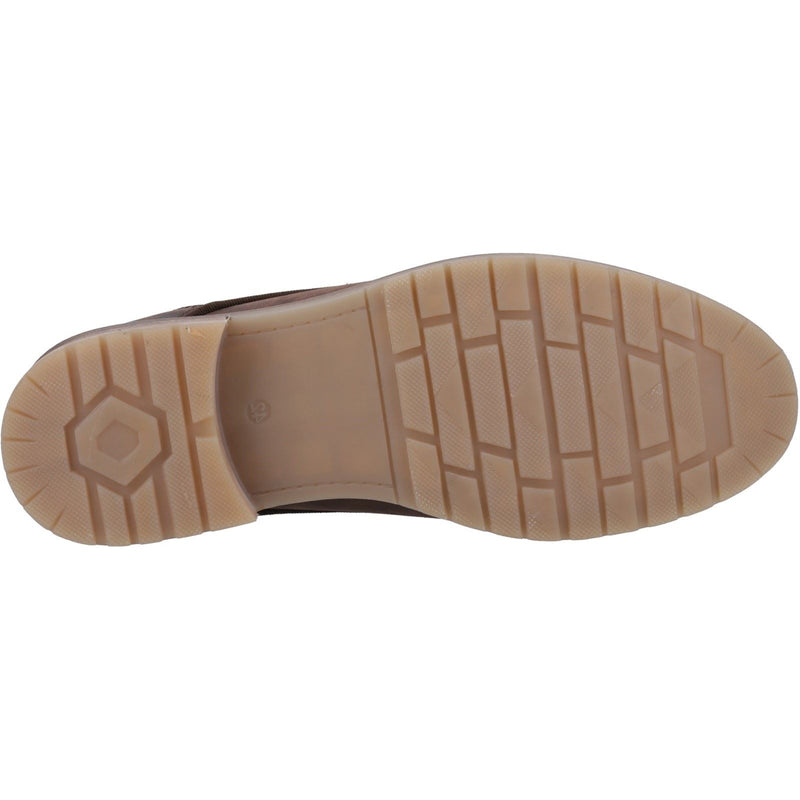 Hush Puppies Richie Chaussures En Cuir Marron À Lacets Pour Homme