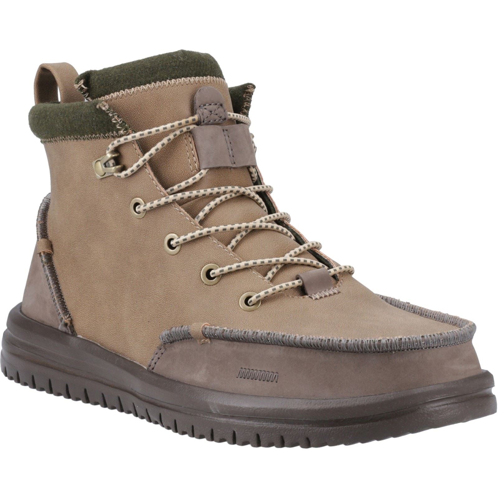 HEYDUDE Bradley Tumbled Classic Bottes De Cheville Pour Hommes En Polyuréthane