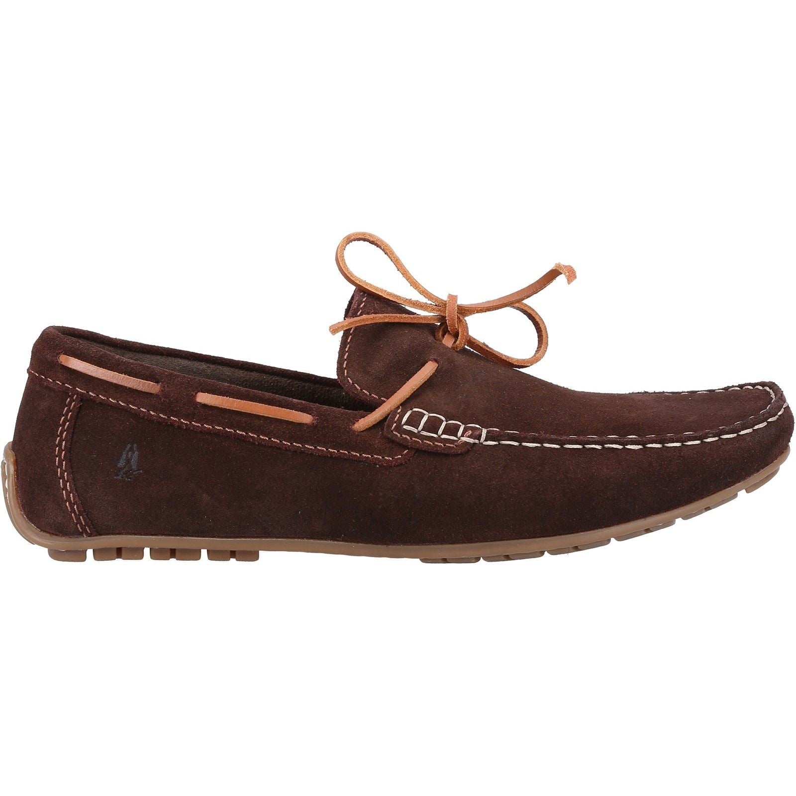Hush Puppies Reuben Chaussures Bateau Marron En Daim Pour Hommes