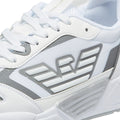 Emporio Armani EA7 Ace Runner Mens White / Silver Trainers