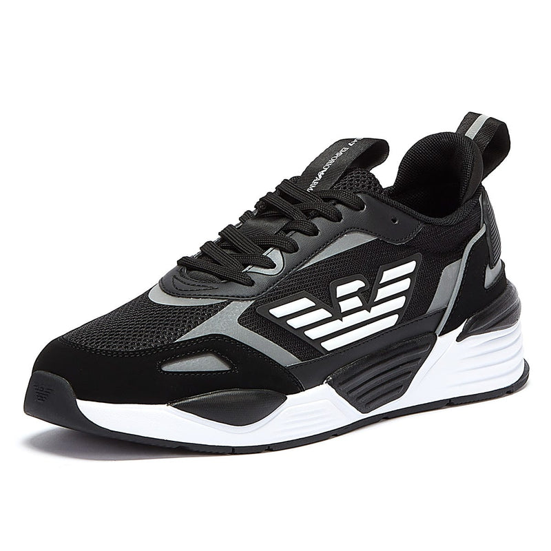EA7 Ace Runner Mens Black / Silver Trainers