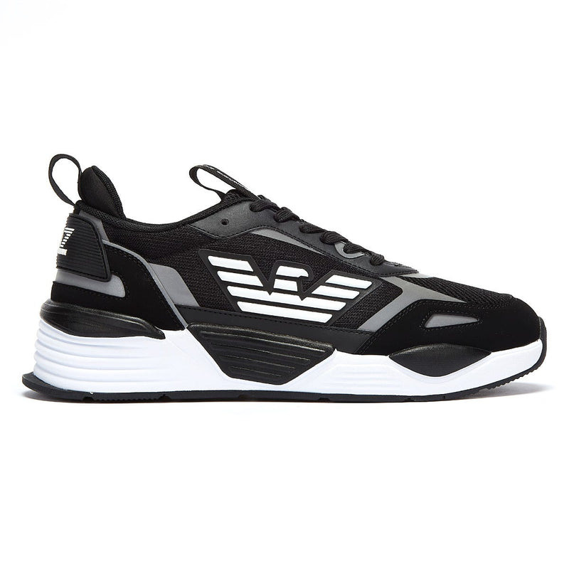 EA7 Ace Runner Mens Black / Silver Trainers