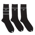 Emporio Armani 3 Pack Mens Grey / Black Socks (chaussettes grises/noires)