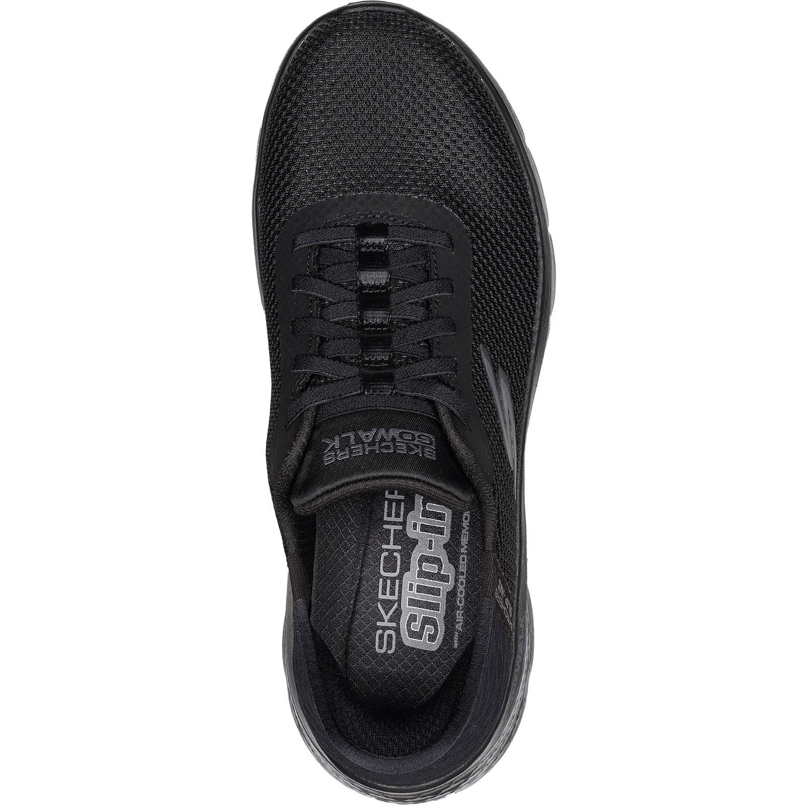 Skechers GO WALK Flex Grand Entry Sneakers Noires Pour Femmes En Textile