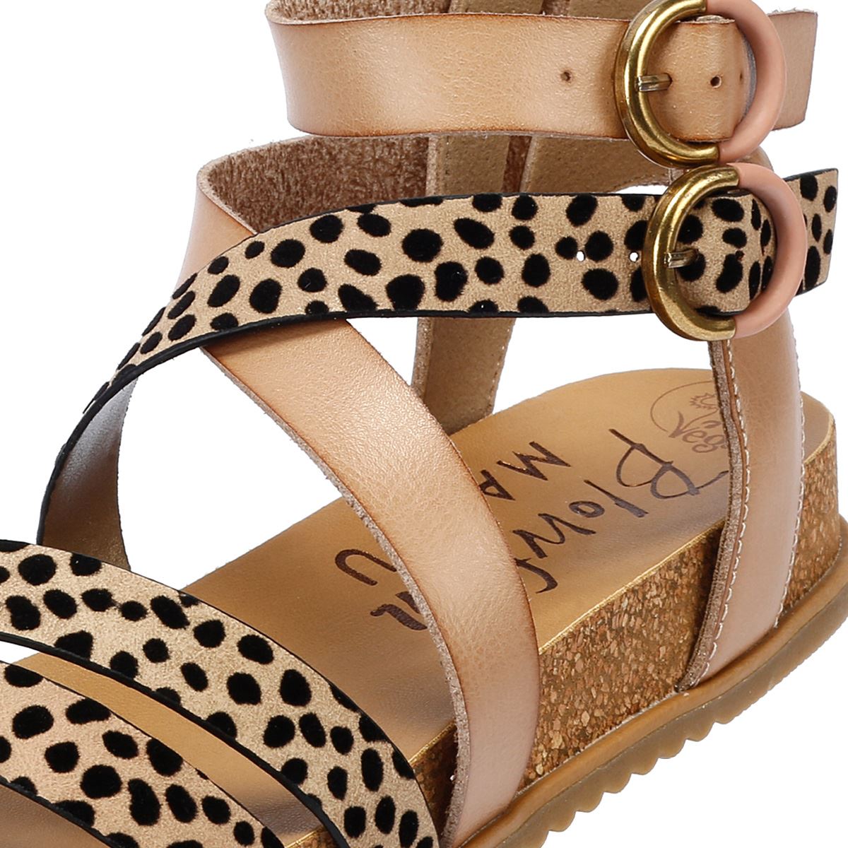 Blowfish Malibu Fandie Sandales Pour Femmes Imitation Léopard