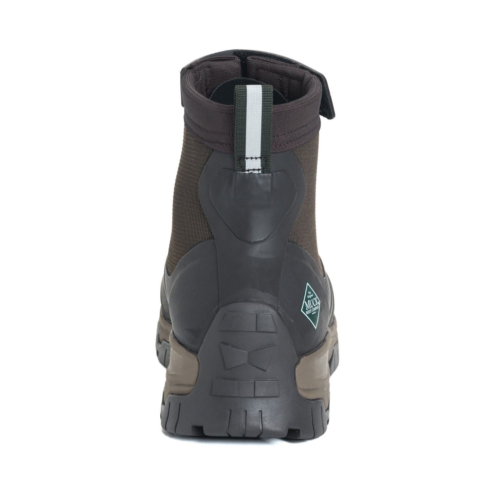 Muck Boots Apex Mid Zip Bottes En Caoutchouc Brun Foncé Wellington